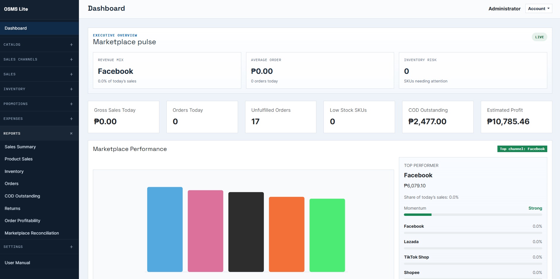 Online Seller Management Lite Screenshot